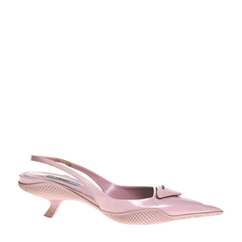 Scarpin-Prada-Slingback-Couro-Rosa