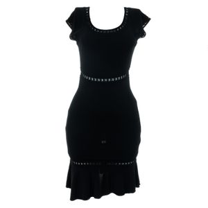 Vestido Emilio Pucci Recortes Viscose Preto