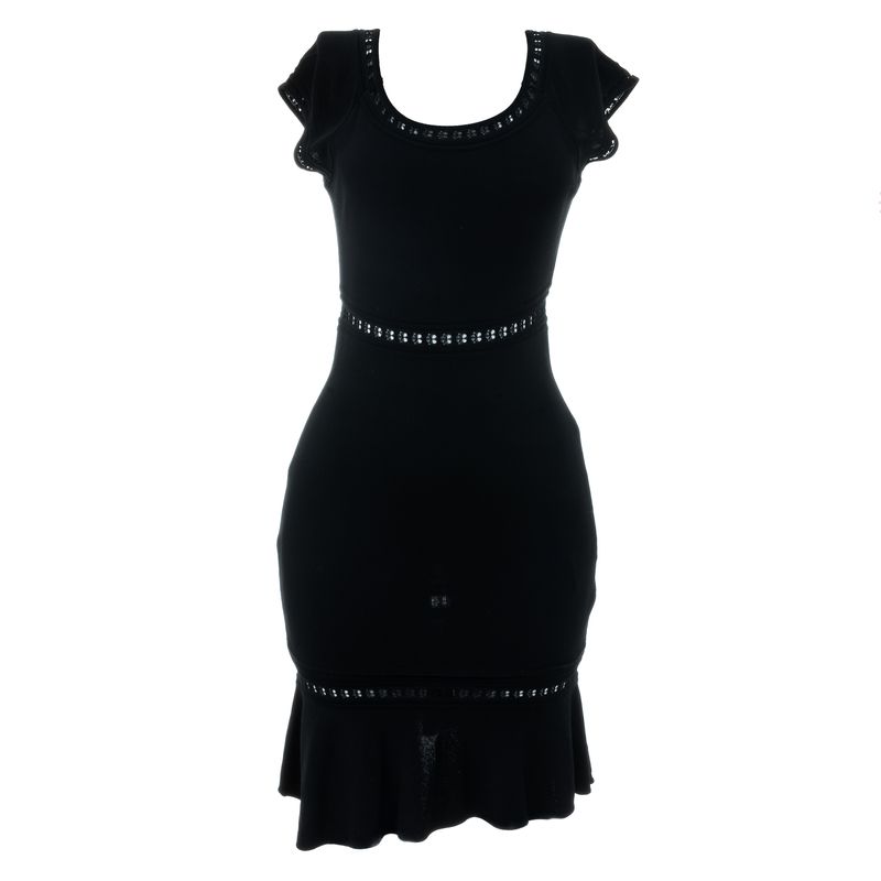 Vestido-Emilio-Pucci-Recortes-Viscose-Preto