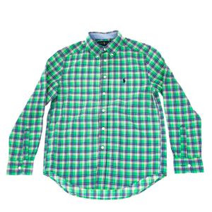Camisa Ralph Lauren Infantil Xadrez Verde