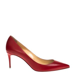 Scarpin Christian Louboutin Couro Vermelho