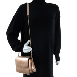 Bolsa Tory Burch Couro Metalizado