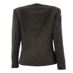 Blazer-Vintage-Pied-de-Poule-Marrom