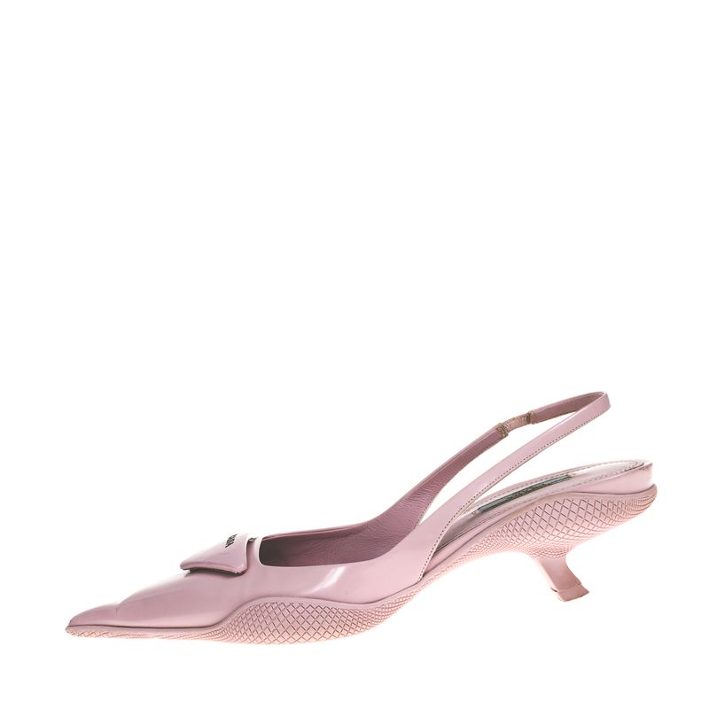 Scarpin-Prada-Slingback-Couro-Rosa