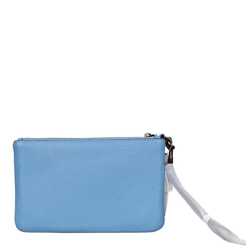 Clutch-Coach-Couro-Azul