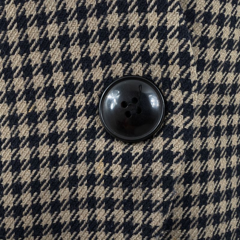 Blazer-Vintage-Pied-de-Poule-Marrom