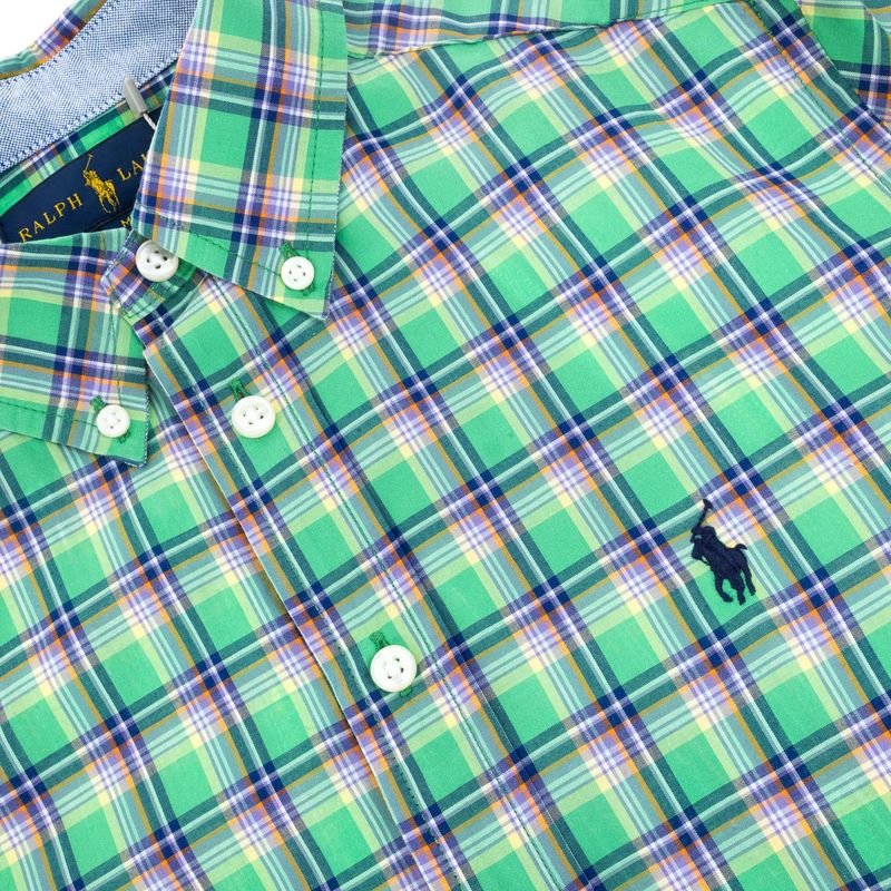 Camisa-Ralph-Lauren-Infantil-Xadrez-Verde