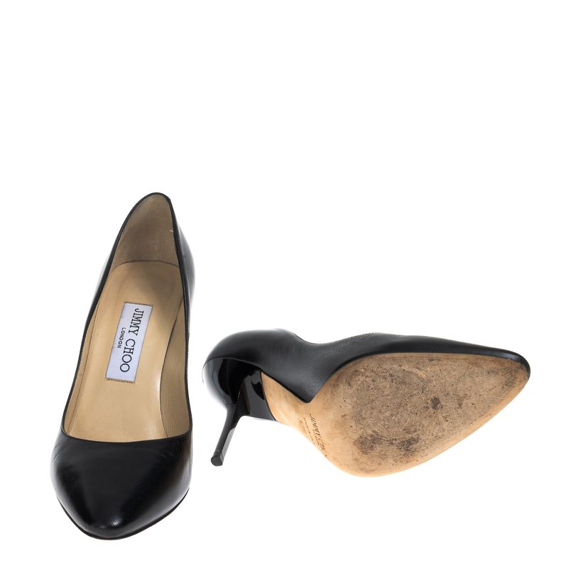 Scarpin-Jimmy-Choo-Couro-Preto