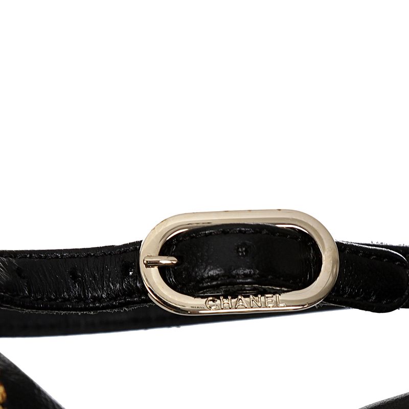 Rasteira-Chanel-CC-Matelasse-Preta