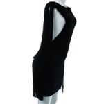 Vestido-Jasmine-Di-Milo-Malha-Franjas-Preto