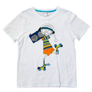 Camiseta Little Marc Jacobs Infantil Estampada Branca