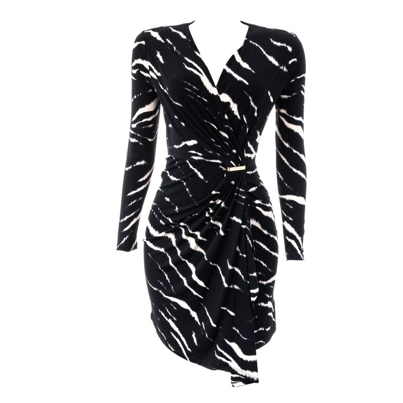 Vestido-Michael-Kors-Estampado-Preto-e-Branco