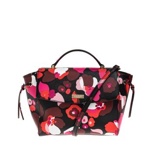 Bolsa Kate Spade Flores Preta e Vermelho