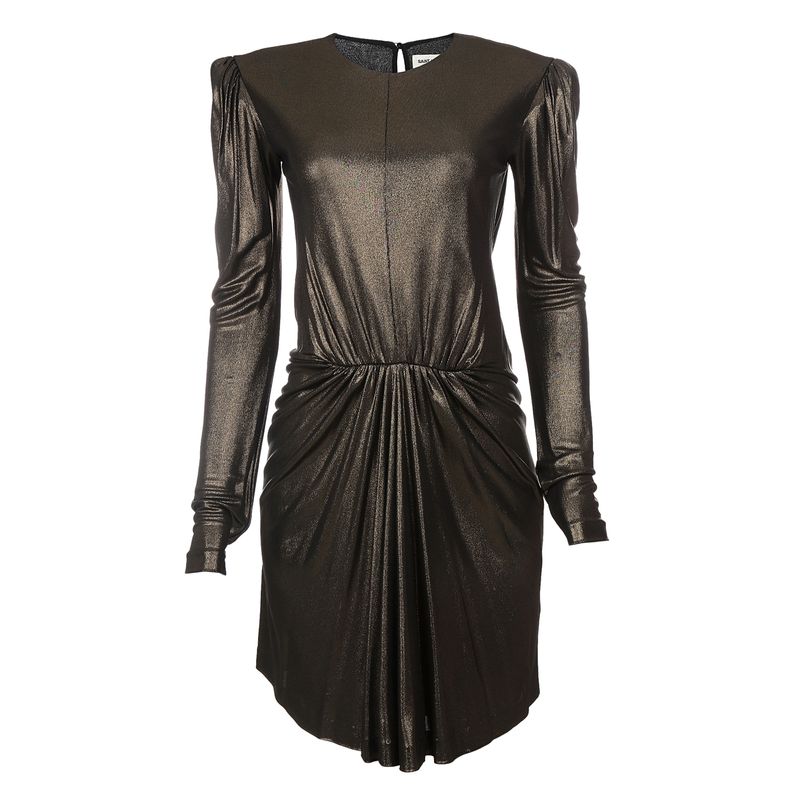 Vestido-Saint-Laurent-Metalizado-