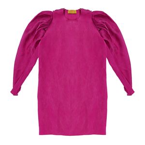 Vestido Lanvin Seda Fucsia