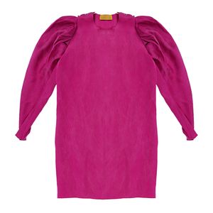 Vestido Lanvin Seda Fucsia