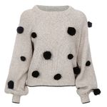 Sueter-Framed-Bege-e-Pom-Pom-Preto