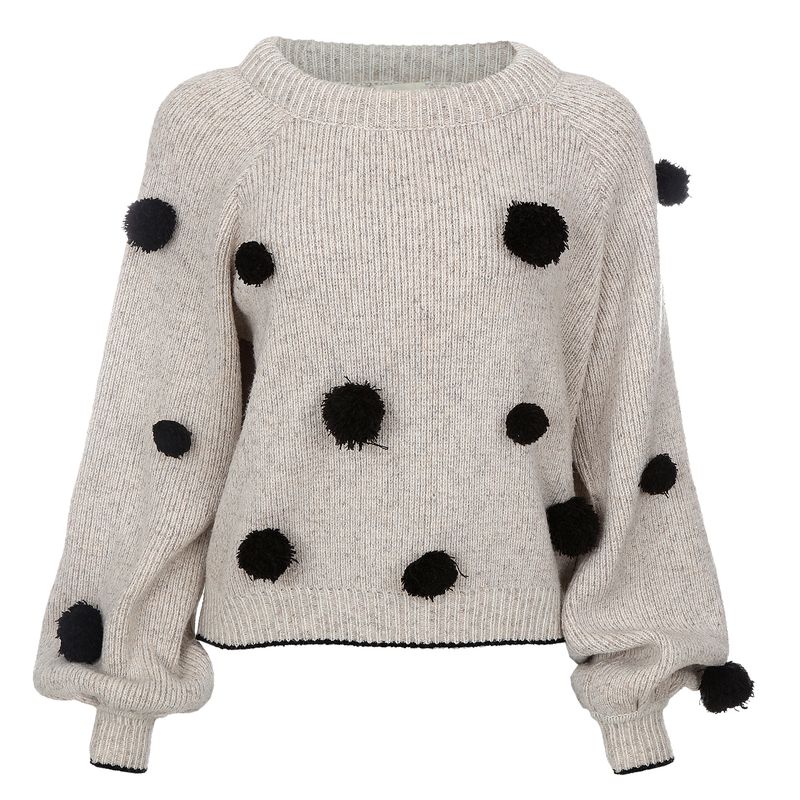 Sueter-Framed-Bege-e-Pom-Pom-Preto