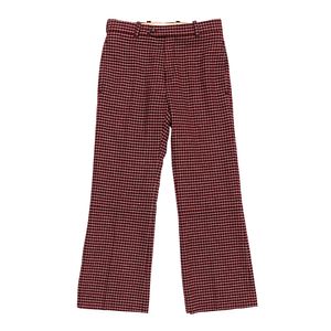 Calça Chloé Lã Xadrez Vermelha