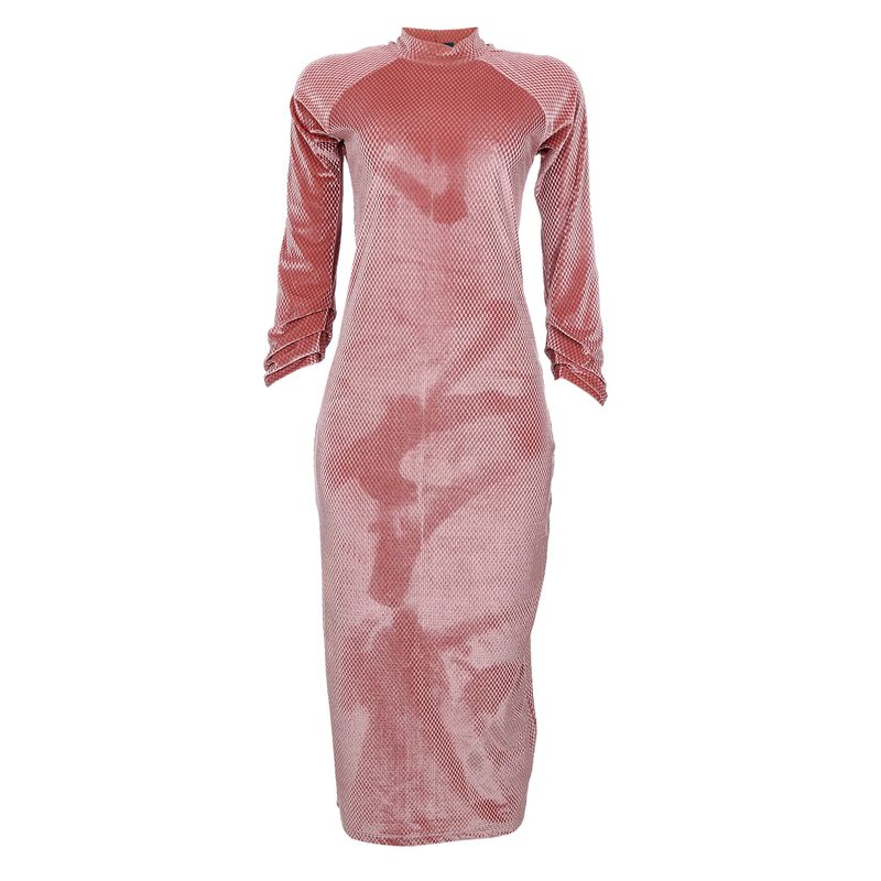Vestido-Madnomad-Veludo-Quadriculado-Rosa