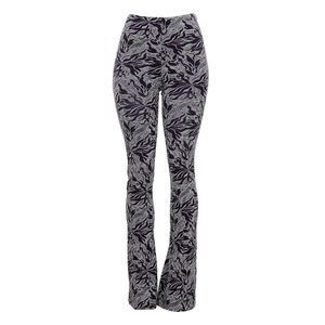 Calça Lilly Sarti Flare Lures Roxo e Prata