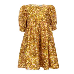 Vestido Kika Vargas Estampado Amarelo