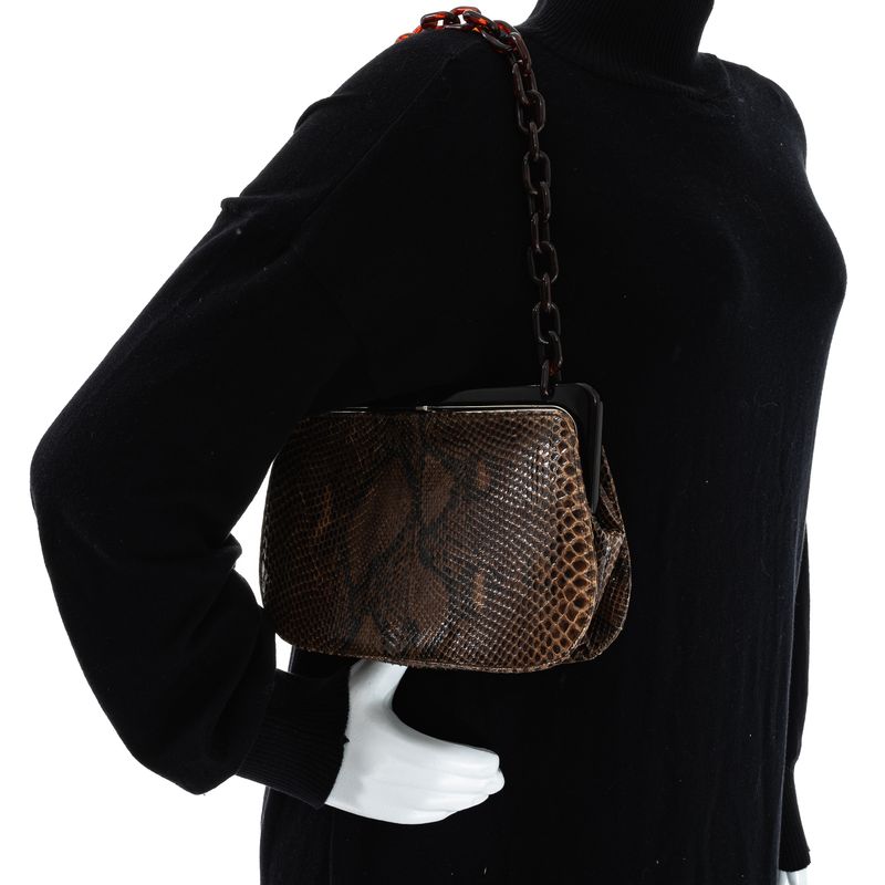 Bolsa-Prada-Alca-Marrom-Mescla-e-Couro-Exotico
