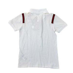 Blusa Gucci Polo Infantil Web Branca