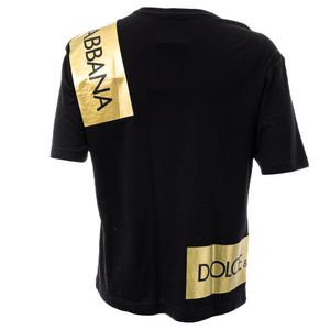 Camiseta Dolce & Gabbana Preta e Dourada