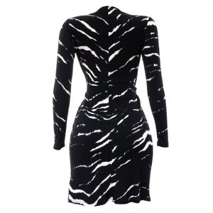 Vestido Michael Kors Estampado Preto e Branco