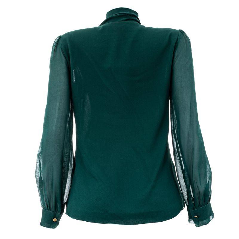 Camisa-Tory-Burch-Seda-Verde