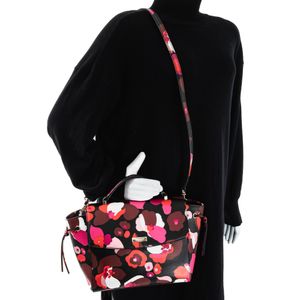 Bolsa Kate Spade Flores Preta e Vermelho