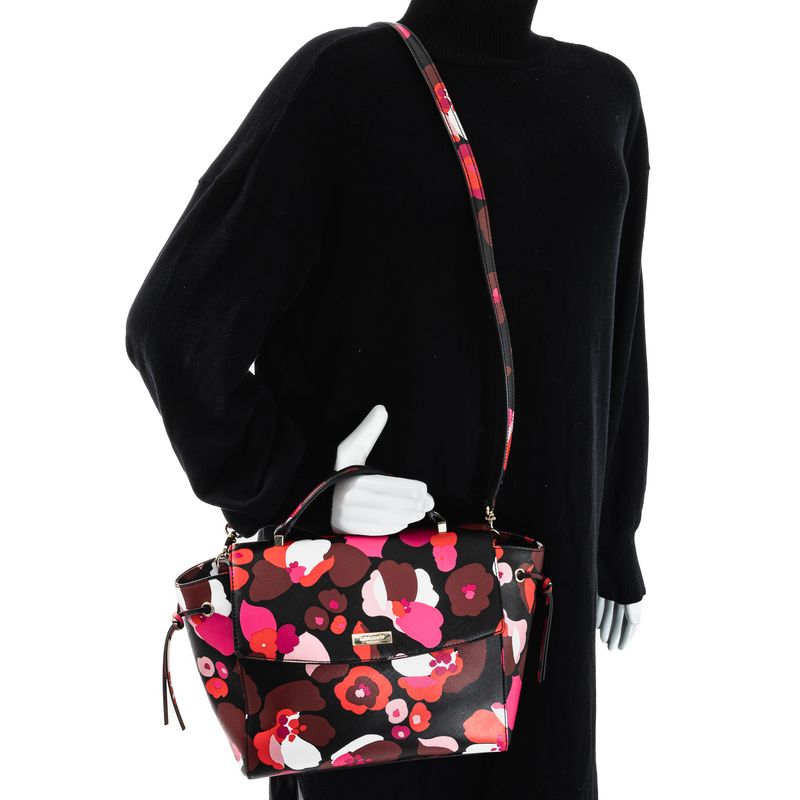 Bolsa-Kate-Spade-Flores-Preta-e-Vermelho