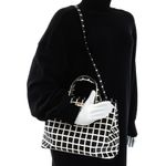 Bolsa-Kate-Spade-Quadriculada-Preto-e-Branco