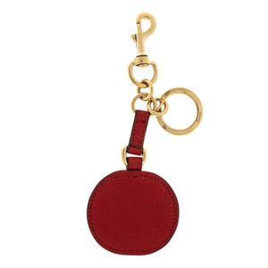 Chaveiro Gucci GG Interlocking Couro Vermelho
