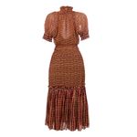 Vestido-Proenza-Schouler-Seda-Estampado-Vermelho-e-Amarelo