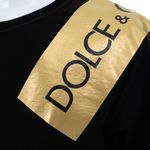 Camiseta-Dolce---Gabbana-Preta-e-Dourada