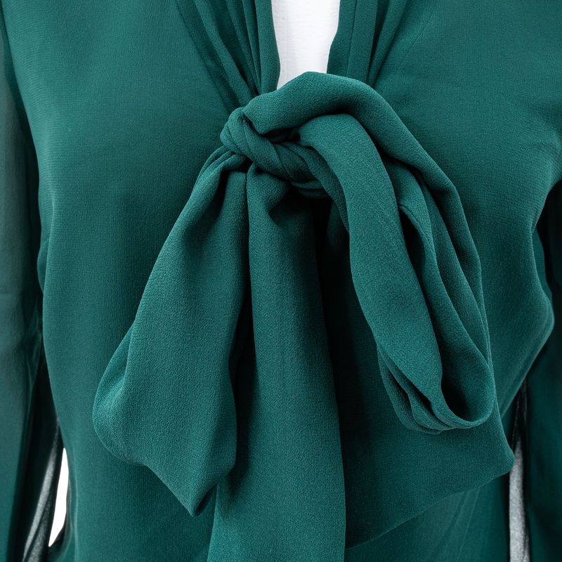 Camisa-Tory-Burch-Seda-Verde