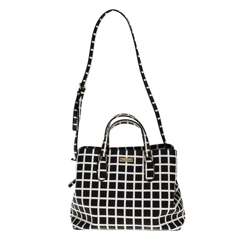 Bolsa-Kate-Spade-Quadriculada-Preto-e-Branco