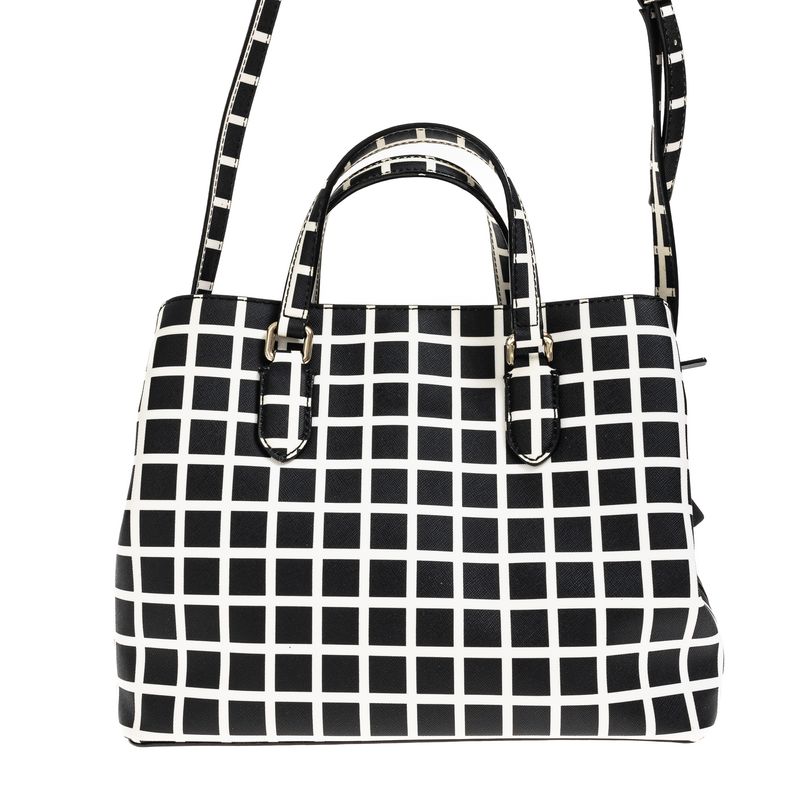 Bolsa-Kate-Spade-Quadriculada-Preto-e-Branco