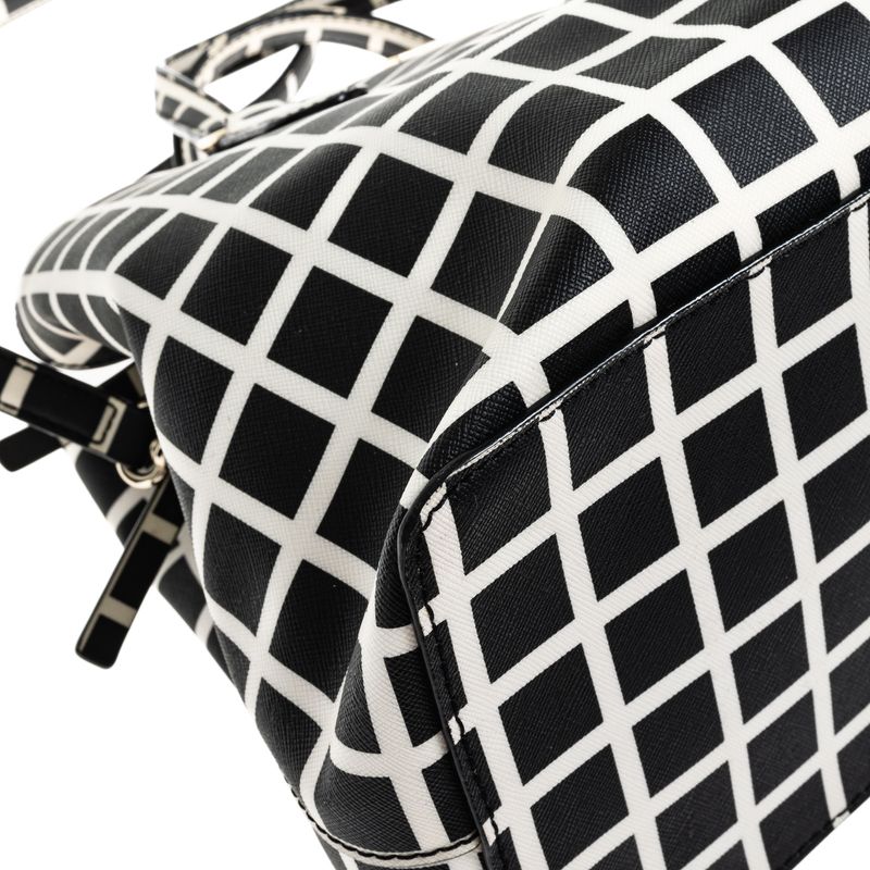 Bolsa-Kate-Spade-Quadriculada-Preto-e-Branco