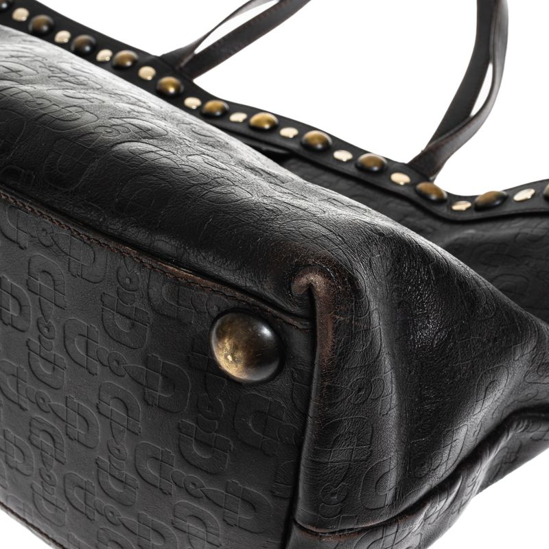 Bolsa-Gucci-Black-Babushka-Tote-Marrom