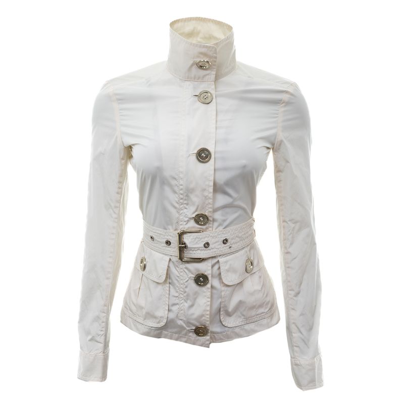 Casaco-Burberry-Nylon-Branco