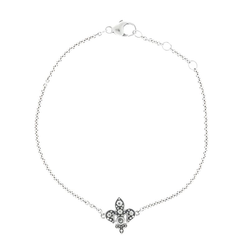 Pulseira-H.-Stern-Flor-de-Lis-Prata