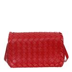 Bolsa-Bottega-Venetta-Intrecciato-Vermelho-