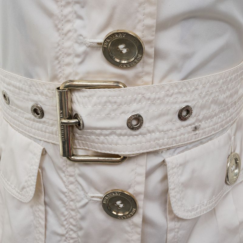 Casaco-Burberry-Nylon-Branco