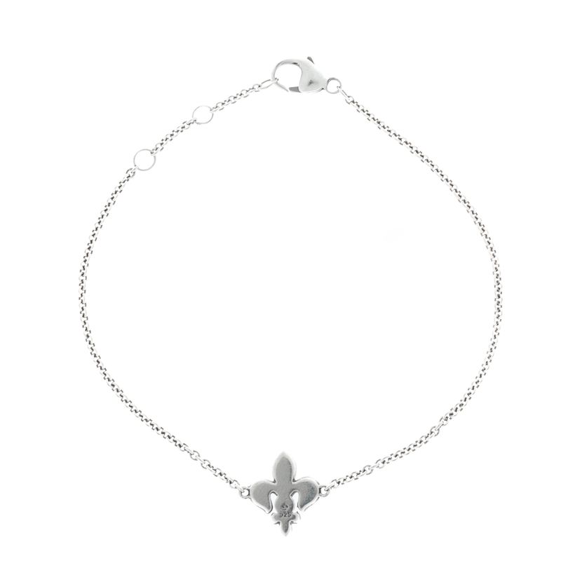 Pulseira-H.-Stern-Flor-de-Lis-Prata