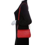 Bolsa-Bottega-Venetta-Intrecciato-Vermelho-