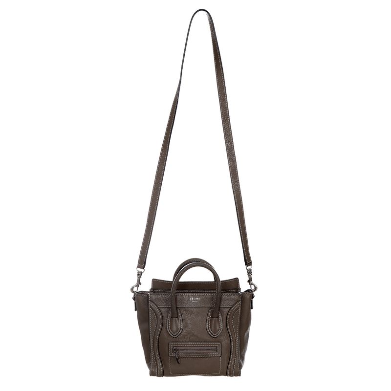 Bolsa-Celine-Luggage-Nano-Cinza