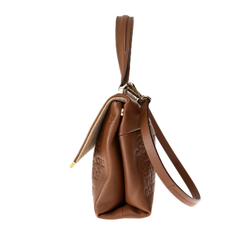 Bolsa-Carolina-Herrera-CH-Couro-Marrom